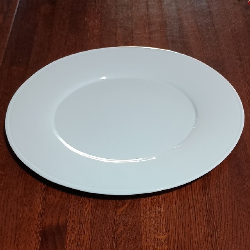 Pottery Barn Ceramic Addison Charger Chop Plate Wide Rim b500